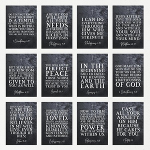 Tarjeta postal personalizada con versículo bíblico inspirador, póster de las Escrituras, tarjetas de aliento cristianas, arte de pared, para diario, enmarcado y manualidades - Product Image 6