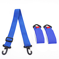 Sangle de transport pour ski, bâton et botte, sangle de transport pour accessoires de ski, réglable, antidérapante, confortable pour les épaules