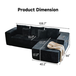 Ensemble de meubles de salon modernes en stock, <span class=keywords><strong>livraison</strong></span> <span class=keywords><strong>gratuite</strong></span>, canapé convertible en forme de L, canapé modulaire, vente en gros, mousse compressée - Product Image 6