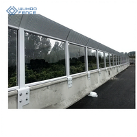 Barrière acoustique moderne pour autoroute en extérieur, construction en acrylique, résistante au feu, à l'eau et à la corrosion, 70%