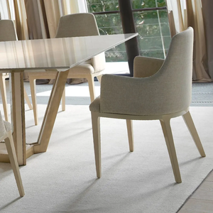 Muebles a Medida de Alta Gama al Mejor Precio, Juego de Comedor Rectangular de Diseño con Chapa de Arce Estilo Real, 8 Sillas de Acero Inoxidable - Product Image 4