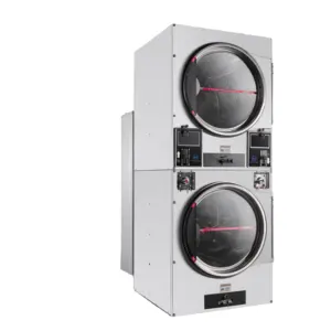 Commercial Stack Laundry Dryer and Dryer Machine 22kg Laundry Equipment Wholesale How to Start a Laundromat
