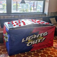 Songfa Metal English Lights Electronic Hire Chaos Strike-a-Light Fast Mini Carnival Arcade Game 2 Player Fast Reaction Indoor
