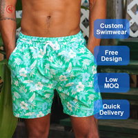 Shorts de bain personnalisés pour hommes, tendance, séchage rapide, respirants, pour la plage et le surf