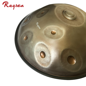 Raysen Master Series 12 + <span class=keywords><strong>7</strong></span> <span class=keywords><strong>notas</strong></span> F3 Pigmeo 19 Retro Plata Acero inoxidable Handpan Personalizado de alta calidad Handpan - Product Image 1