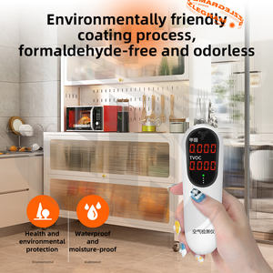 <span class=keywords><strong>Meuble</strong></span> de rangement autoportant pour <span class=keywords><strong>micro</strong></span>-ondes en acier laminé à froid, <span class=keywords><strong>sur</strong></span> roulettes, avec crochets pour panneau perforé, pour salle à manger - Product Image 5