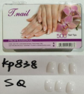 เล็บปลอมอะคริลิคทรงสควอวัลขนาดกลางสีใส 24 ชิ้น พร้อมกาวติดเล็บ - Product Image 1