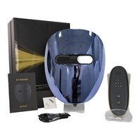 Masque facial LED en silicone rechargeable personnalisé OEM, appareil de soin de la peau à lumière rouge PDT