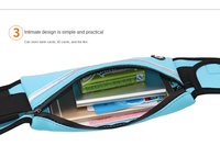 Sac banane étanche pour téléphone de sport, sacoche multifonctionnelle pour activités de plein air, pochette de course pour téléphone avec porte-bouteille intégré, cadeaux personnalisables avec logo