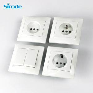 Si9206 duvar prizleri serisi avrupa standardı Modern 16A 250 1 Gang 2 Pin mevcut beyaz/gri/altın/siyah ev için yapılan PC V - Product Image 2