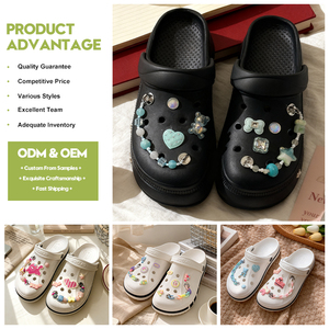 Accesorios Decorativos para Zapatos de Mujer, Cadena Amarilla con Lazo de Corazón, Adornos para Zapatos <span class=keywords><strong>Crocs</strong></span> - Product Image 4