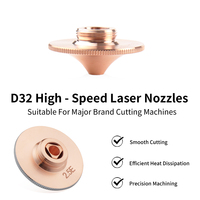 Buse de découpe laser Raytools D32 M14 H15 simple double chrome 1,0-5,0 mm pour tête laser Raytools Precitec Bodor Boci