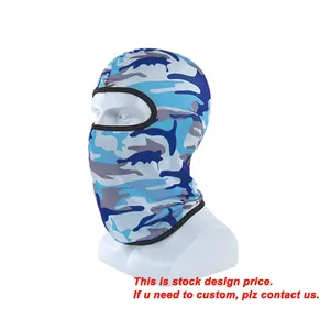 Motorcycle Balaclava Wholesale Custom Logo Face Mask Full Printed Face Cover Ski Motorcycle 1 Hole Windproof Balaclava Hood