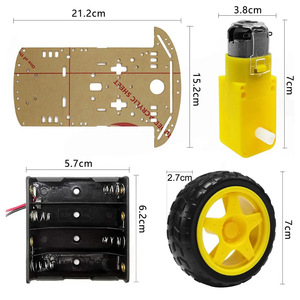 Châssis de robot intelligent 2WD, kit éducatif avec boîte à piles et mesure de vitesse pour l'apprentissage de la robotique - Product Image 2