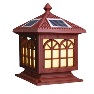 Lampes solaires à colonne LED de style chinois, alimentées à l'énergie solaire, pour éclairage extérieur de cour et de jardin, durée de vie de 50 000 heures - Product Image 5