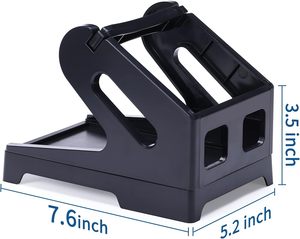 Label Holder For Rolls And Fanfold Labels, Wooden Thermal Label Holder Desktop Label Printer Shipping Label Holder Thermal Printer Accessory Ideal Home Office