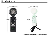 AFEFT NL12 12W LED Pliable 4000mAh 90-260min Type-C Mini Matériau ABS Contrôle par interrupteur Lumière d'appoint Température de couleur 2500-5600K