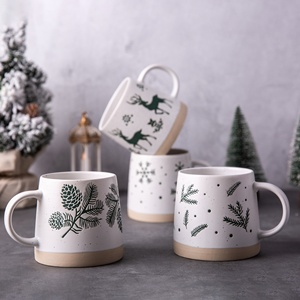 <span class=keywords><strong>Taza</strong></span> de Café de Cerámica Blanca de Navidad de 14 oz, Capacidad de 330 ml, Impresión Serigráfica, Vasos para Bebidas de Fiesta, Tazas Navideñas al por Mayor - Product Image 4