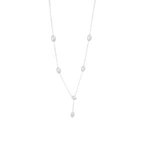 Collar de Perlas de Plata de Ley S925 con Borla, Pendientes de Perlas de Agua Dulce con Forma de Grano de Arroz, Estilo Lujoso e Informal, con Cuentas, Y01252 - Product Image 5