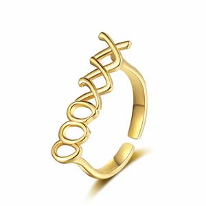 Anillo Cruzado Clásico, Estilo Art Deco Moderno, Plateado en Plata y Oro, Diseño Simple, Anillo de Diseño Original, Anillos de Moda - Product Image 3