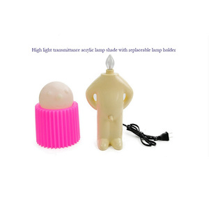 Lampe de table créative un peu timide, petites veilleuses, lampe de bureau Mr.P Shy Boy, veilleuses amusantes pour garçon coquin - Product Image 2