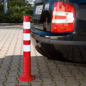 Duurzame Verkeersafbakening Levert Oranje Flexibele Plastic Waarschuwing Post Verkeersveiligheid Reflecterende Waarschuwingspost - Product Image 5