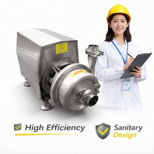 Bomba Centrífuga Vertical Móvil de Acero Inoxidable de Grado Alimenticio para Jugos, Bebidas, Agua y Leche - Product Image 6