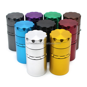 Nuevo Molinillo de Hierbas y Cigarros de Lujo <span class=keywords><strong>Funway</strong></span> FWS-C006 de Aleación de Aluminio de 50 mm con Tarro de Almacenamiento de 5 Capas, 8 Colores, Accesorio Manual - Product Image 1