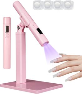 Quick Dry 360 Degree <b>Rotating</b> Magnetic Suction Detachable Portable Handheld Desk <b>Stand</b> Mini Uv Led Nail Lamp Nail Polish Dryer - Product Image 1