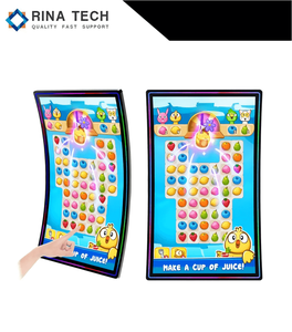 จอวิดีโอวอลล์แบบโค้งสัมผัสได้ สำหรับแสดงข้อมูลการพนัน เหมาะสำหรับร้านค้าปลีก ห้างสรรพสินค้า และลิฟต์ |   มุมมองกว้างพิเศษ - Product Image 5