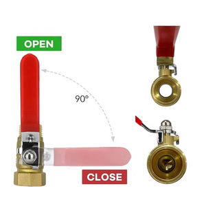 Factory OEM High-Pressure Gas Plumbing Water Connector Valve 1 <strong>2</strong> Inch Brass and Copper Butterfly Ball Check Gate for Oil Media - Product Image 4