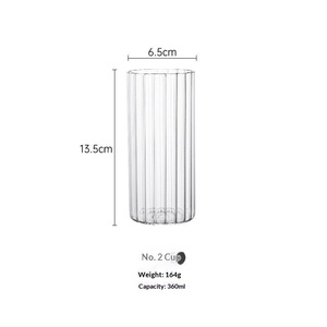 Vasos Altos Rectos Estilo Japonés para Cócteles, para Long Island Iced Tea, Vasos Ultra Largos para Bebidas, Diseño Minimalista Moderno - Product Image 6
