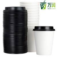 Gobelets en papier à paroi simple personnalisés, vente en gros, pour café chaud, thé, événements promotionnels de chaînes de cafés
