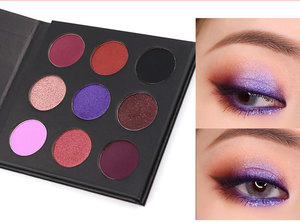 Chất lượng cao 9-màu đen tím Eye <span class=keywords><strong>Shadow</strong></span> Palette tàn ác-miễn phí và khoáng sản biểu tượng tùy chỉnh cho công bằng phụ nữ da trang điểm - Product Image 4