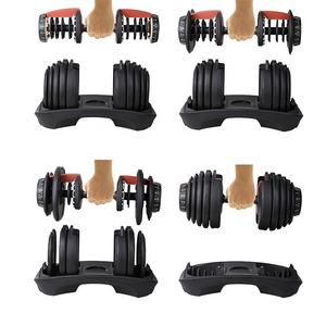 Logo personalizzato Palestra di Casa di Sollevamento Pesi Ergonomica <span class=keywords><strong>3</strong></span> Secondi Set Peso 16 24 40 <span class=keywords><strong>Kg</strong></span> Manubrio Regolabile Per La Vendita - Product Image 6