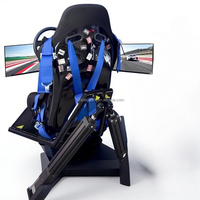Simulateur de course automobile 4D à domicile, sièges de course à mouvement 5D, siège de conduite automobile avec 3 écrans, 1 joueur