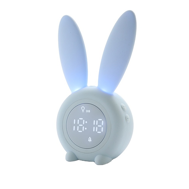 Hot Sale  New Digital Led  Cute Rabbit Alarm Clock With Night Lights
