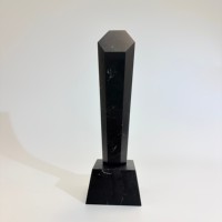 Trophée en marbre naturel massif écologique en gros, base trapézoïdale, gravure personnalisée, récompense pour service longue durée, souvenir