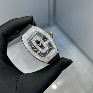 Fashion Hip Hop Diamond <strong>Women</strong> Mechanical <strong>Watch</strong> Crystal <strong>Skeleton</strong> Automatic <strong>Women</strong> Rubber Band for Gift Party - Product Image 2