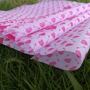 OEM Thiết Kế Tùy Chỉnh In Màu Hồng Dễ Thương Tim Logo 17GSM Màu Gói Quà Tặng Gói Giấy Lụa Cho Hộp - Product Image 6