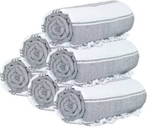 Set di 6 Asciugamani da Spiaggia Turchi in Cotone Extra Large 36x71, Morbidi, Resistenti e Assorbenti, Lenzuola da Bagno Extra Large <span class=keywords><strong>per</strong></span> Adulti - Product Image 6