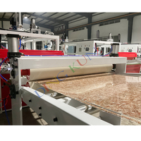 Machine à feuilles de marbre PVC gaufrées à quatre rouleaux