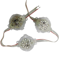 50MM LED Pixel Coin Source de lumière Point Lights Couverture de boule blanc laiteux SMD5050 7 RGB IP67 pour paysage DC24V SPI Garantie de 2 ans