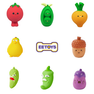 Juguete de Látex con Sonido de la Serie Vegetales de Eetoy para Perros, Diseño de Dibujos Animados Interactivo - Product Image 5