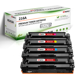Cartouche de toner couleur Lonpec compatible 216A <span class=keywords><strong>W2410A</strong></span>/Bk W2411A/C W2412A/Y W2413A/M pour HP Color pour PRO M155/183/182 - Product Image 1