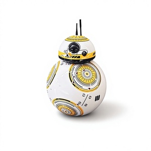Robot jouet intelligent télécommandé Star Wars BB-8 transfrontalier, boule rotative dansante avec lumières et musique, fonction de <span class=keywords><strong>patrouille</strong></span> sonore - Product Image 1
