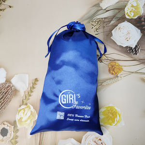 OEM saten İpek İpli çanta lüks peruk çanta saç paketleme saten saç çanta özel Logo - Product Image 6