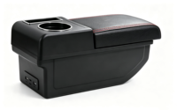 Boîte de rangement pour accoudoir de console centrale, accessoires de décoration et de style automobile