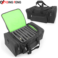 Sacoche pour équipement DJ personnalisé, sac de dossiers pour câble DJ, étui de mélangeur Audio de voyage avec diviseur de mousse