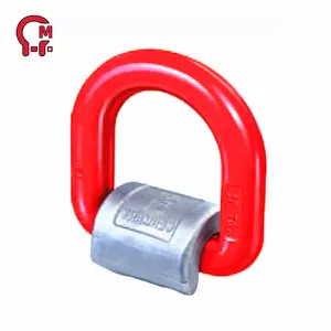 HLM Super supplier welded d ring with rope bulk metal welded d ring